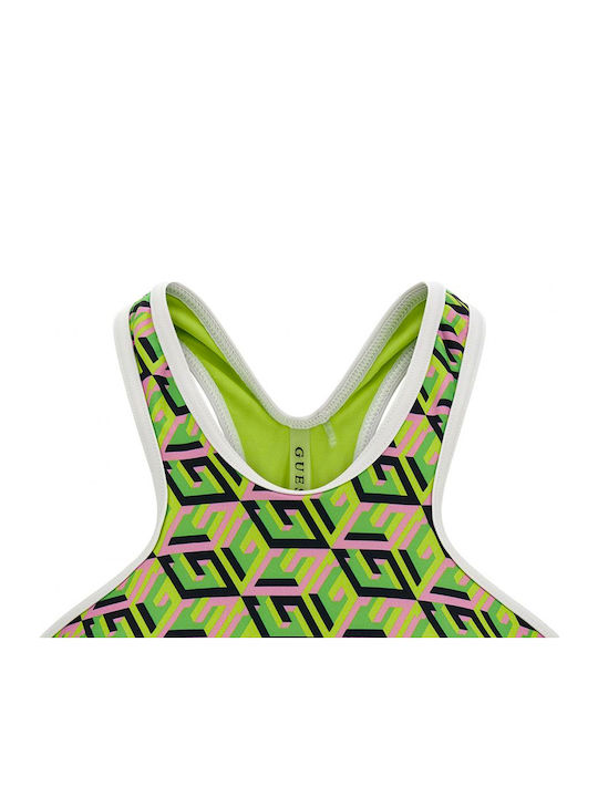 High Neck Bikini Top Πράσινο