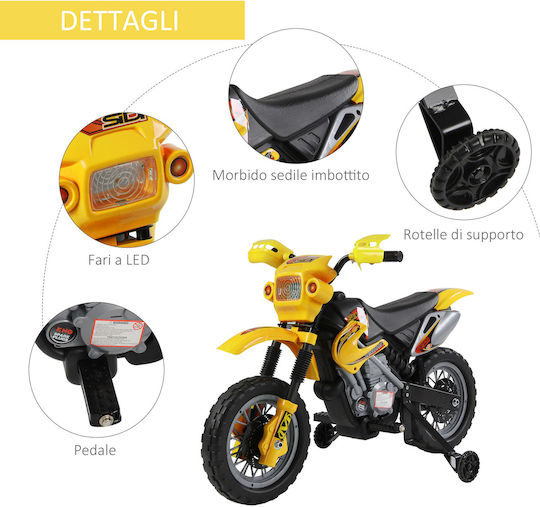 Motocicletă pentru copii Inspirat Electrică Galben