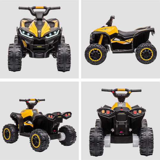 Kids Scooter Inspired Quad Electric 12 Volt Yellow