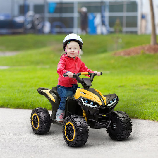 Kids Scooter Inspired Quad Electric 12 Volt Yellow