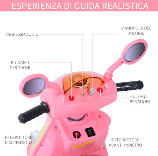 Παιδική Μηχανή Ηλεκτροκίνητη 6 Volt Ροζ
