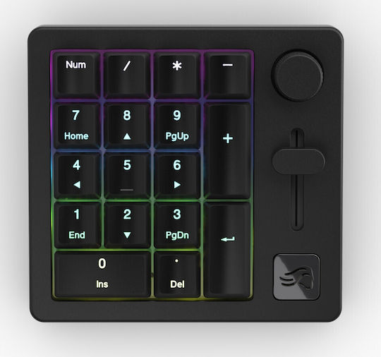 Glorious PC Gaming Race GMMK Comp With GMMK PRO / GMMK 2 TKL Ασύρματο Gaming KeyPad με Glorious Fox διακόπτες και RGB φωτισμό (Αγγλικό US)
