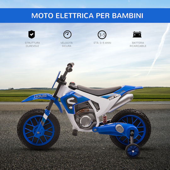 Παιδική Μηχανή Cross Ηλεκτροκίνητη 12 Volt Μπλε για 3+ ετών