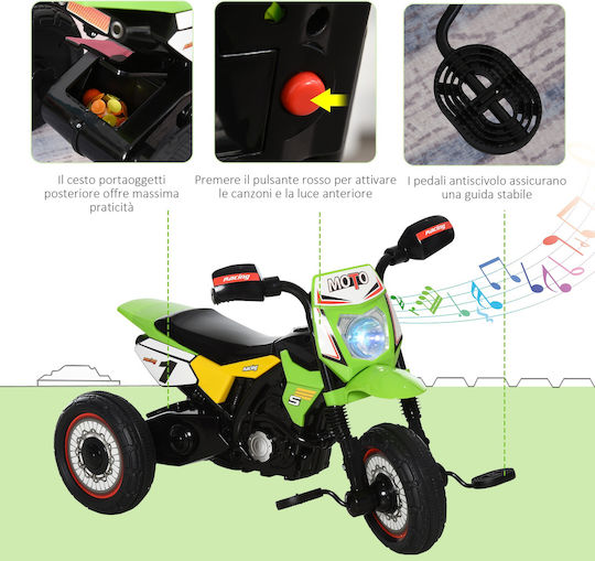 Kids Motorbike Inspired Pedal Green