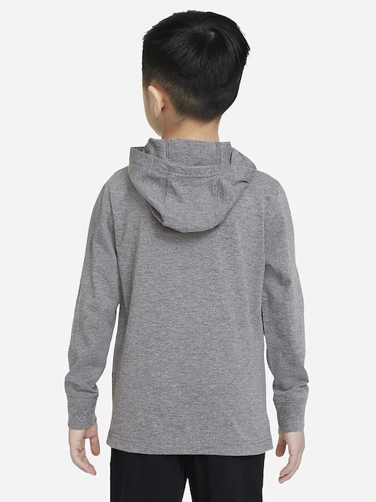 Nike Kids Blouse Long Sleeve Gray Digital Confetti