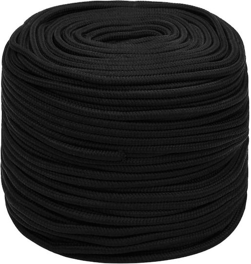 vidaXL Σχοινί Διαμέτρου 8mm με Μήκος 500m Μαύρο Σχοινί Εργασίας Μαύρο 8 χιλ. 500 μ. από Πολυεστέρα