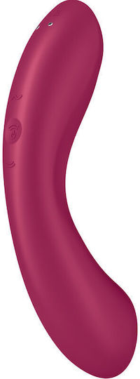 Satisfyer Curvy Trinity 1 Аспиратор Вагина с вибрация Вмъкващ се троен въздушен вибратор Pule Червен 1бр