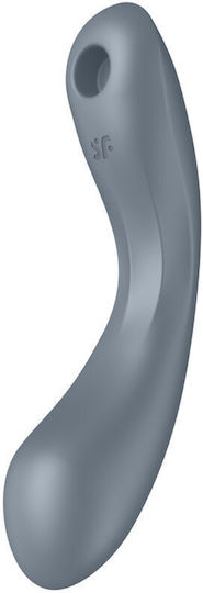 Satisfyer Curvy Trinity 1 Аспиратор Вагина с вибрация Вмъкващ се троен въздушен вибратор Pule Сив 1бр