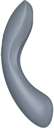 Satisfyer Curvy Trinity 1 Аспиратор Вагина с вибрация Вмъкващ се троен въздушен вибратор Pule Сив 1бр