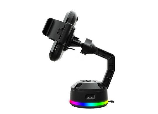 Cougar Wireless Charger (Qi Pad) with 2 USB-A Ports 10W Blacks (Cougar M RGB)