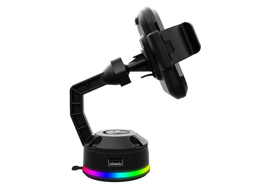 Cougar Wireless Charger (Qi Pad) with 2 USB-A Ports 10W Blacks (Cougar M RGB)