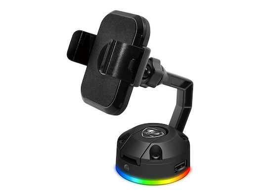 Cougar Wireless Charger (Qi Pad) with 2 USB-A Ports 10W Blacks (Cougar M RGB)