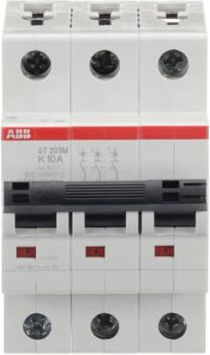 Abb Automatic Circuit Breaker 10A Triple-pole AC 70422