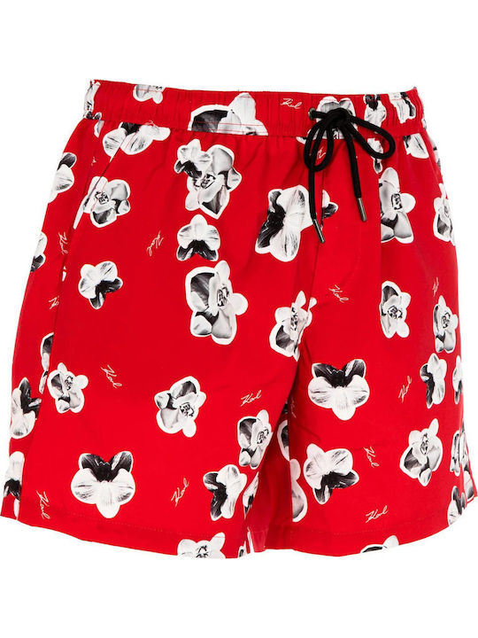 Men's Swimwear Shorts Red Floral
