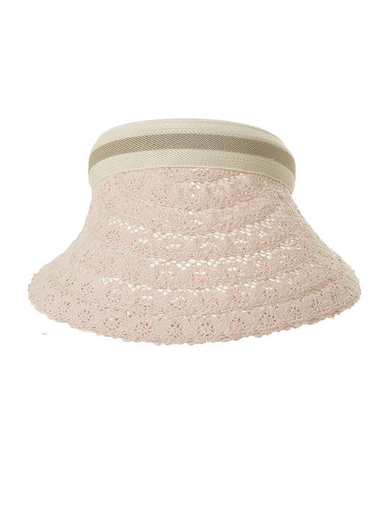 Ble Resort Collection Wicker Women's Visor Hat Pink