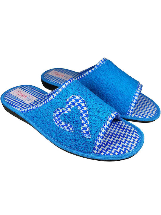 Summer Slippers 3Rose 109 Summer Slippers Blue