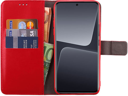 Volte-Tel Buchen Sie Synthetisches Leder Rot (Xiaomi 13)