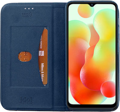 Idol 1991 Elite Anti-Rfid Book Δερματίνης Μπλε (Redmi 12C)