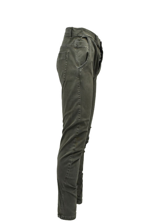 XAGON MAN PANTALONI ELASTICI - CR4007 VERDE