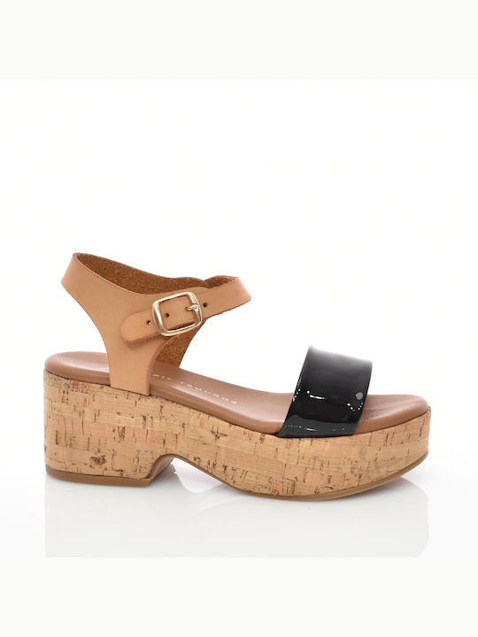 ARIS TSOUBOS DESIGNER CORK SANDALS - 22016 BLACK