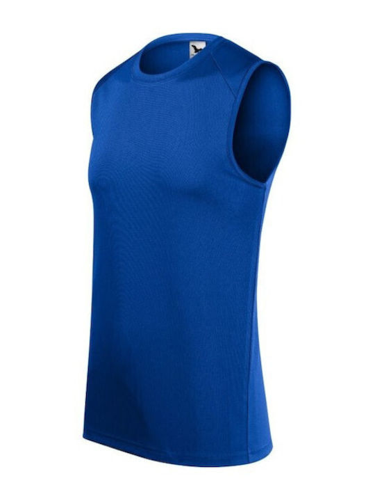 Malfini Men's Sleeveless Promotional Blouse Blue