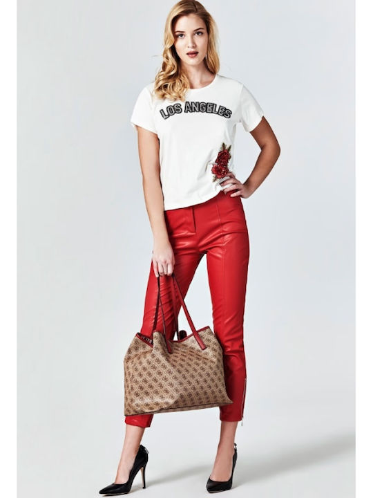 Guess Women's Shopper Shoulder Bag Set Brown