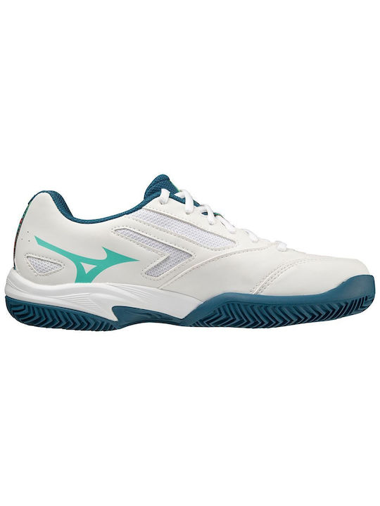 Mizuno Αθλητικά Παιδικά Παπούτσια Τέννις Exceed Star White / Moroccan Blue / Turquoise