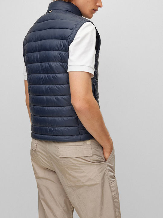 Ärmellos Jacke Puffer Marineblau