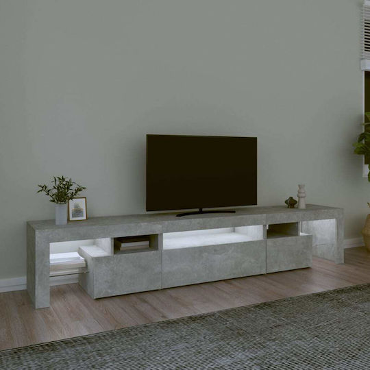 TV-Ständer mit LED-Beleuchtung Graue M215xP36.5xH40cm