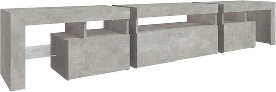 TV-Ständer mit LED-Beleuchtung Graue M215xP36.5xH40cm