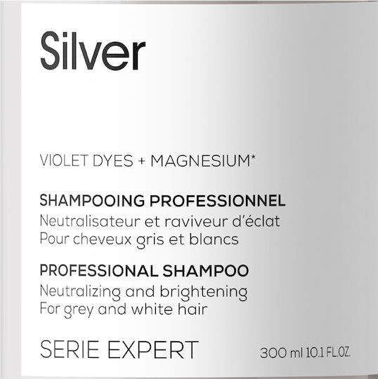 L'Oréal Professionnel Serie Expert Silver Shampoo Reconstruction/Nourishment & Hydration for Coloured Hair 300ml