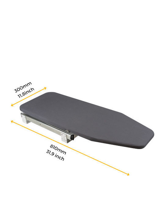 Emuca Ironing Board for Steam Iron Foldable 81x30cm