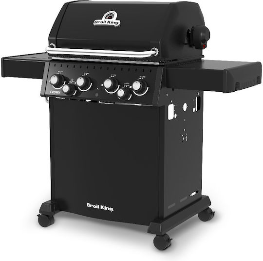 Broil King Crown 480 Ψησταριά Υγραερίου Σχάρας 44x65εκ. με 4 Εστίες 11.4kW