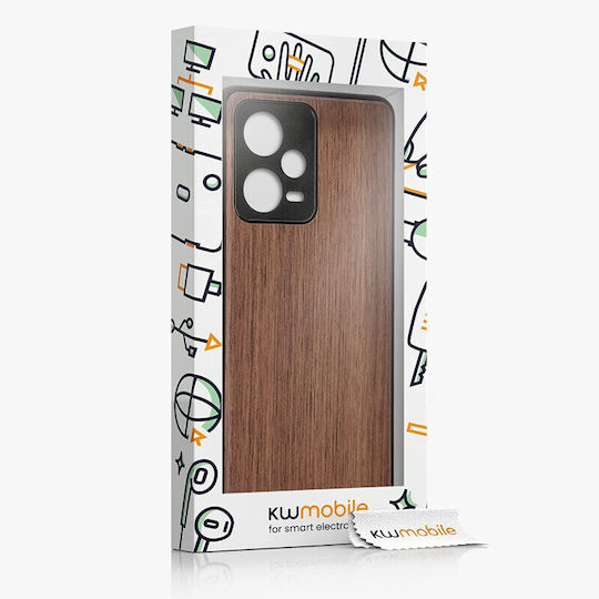 KWmobile Back Cover Wooden Dark Brown (Redmi Note 12 Pro / Poco X5 Pro)