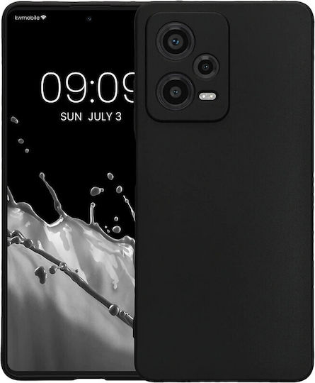 KWmobile Back Cover Σιλικόνης Matte Black (Redmi Note 12 Pro / Poco X5 Pro)