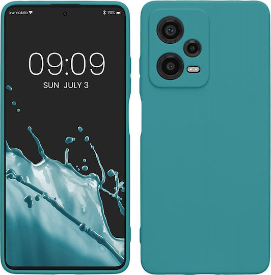 KWmobile Back Cover Silicon Matte Petrol (Redmi Note 12 Pro / Poco X5 Pro)
