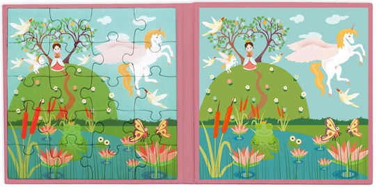 Детски Пъзел Princess Magnetic Book to Go 40бр Scratch Europe
