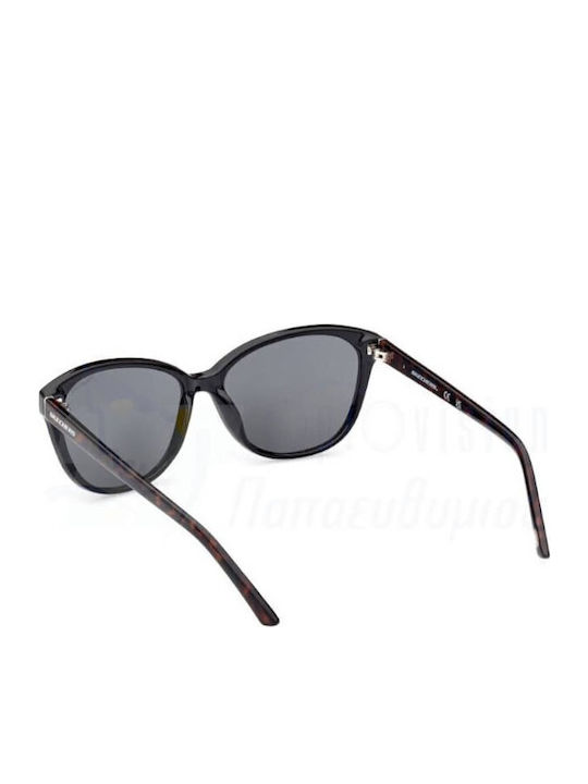 Skechers Women's Sunglasses with Black Plastic Frame and Black Polarized Lens SE6264 05D