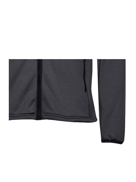 Tee Jays Men's Long Sleeve Promotional Cardigan Dark Grey