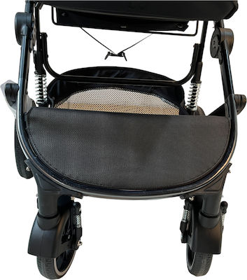 Fun Baby Milan 3 in 1 Baby Kinderwagen Geeignet für Neugeborene Gray