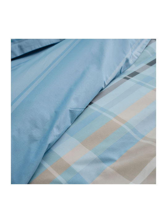 Charalambidis Textiles Duvet Cover Single 160x240 Scotland Blue