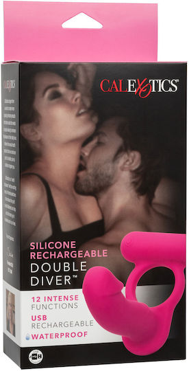 Calexotics Double Dive Δαχτυλίδι Πέους Ροζ