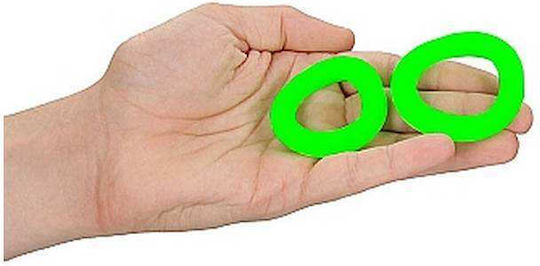 Shots Ouch Glow In The Dark Set Cock Rings Cock Silicon Green 2buc