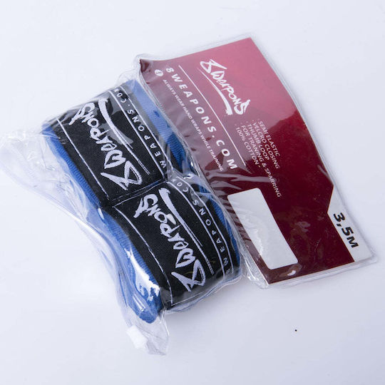 8 Weapons Martial Arts Hand Wrap 3.5m Blue 8090021