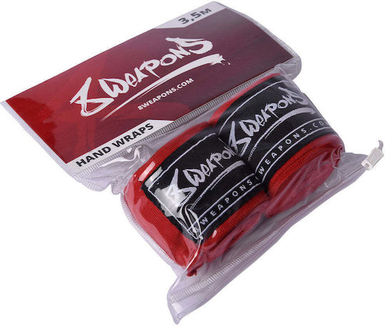 8 Weapons 8090010 Martial Arts Hand Wraps 3.5m Rot