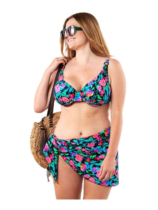 Sun Project Women's Beach Pareo Roses Multicolor