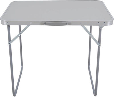 Ankor Tabelle Metallisch Klappbar für Camping 50x60x70cm Gray