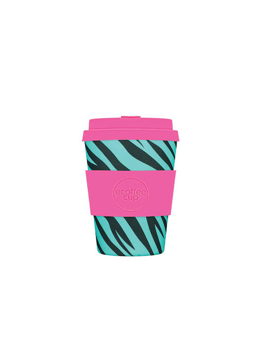 Ecoffee Cup Hoyde Κούπα Μπαμπού με Καπάκι Ροζ 350ml