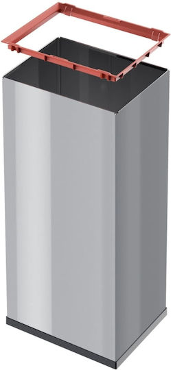 Hailo Hailo Big-Box Swing Mülleimer Metallisch Silber 52lt