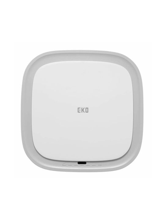 Eko Morandi Waste Bin Waste Plastic with Photocell White 12lt 1pcs